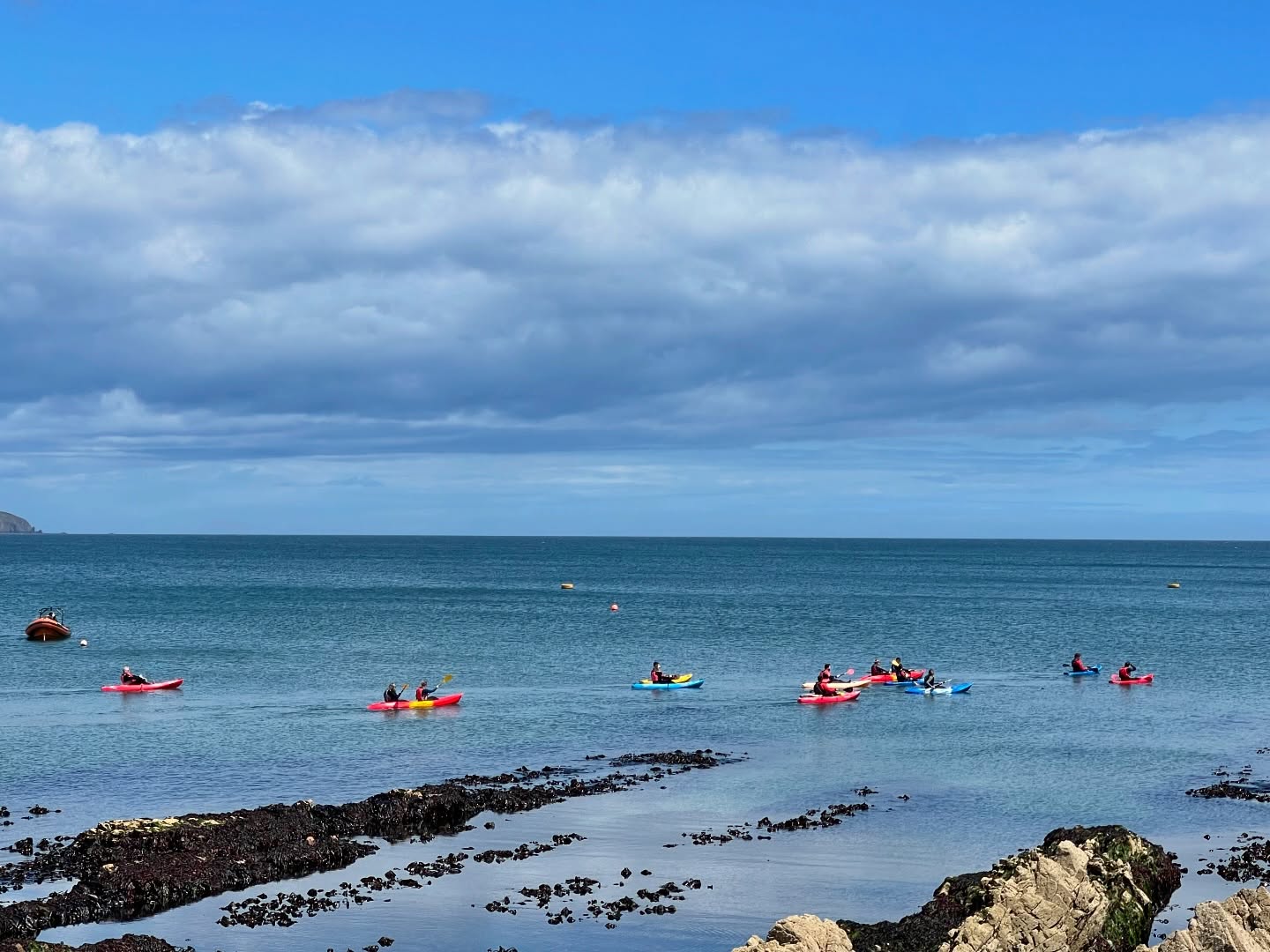 Kayaks out on Ardmore bay