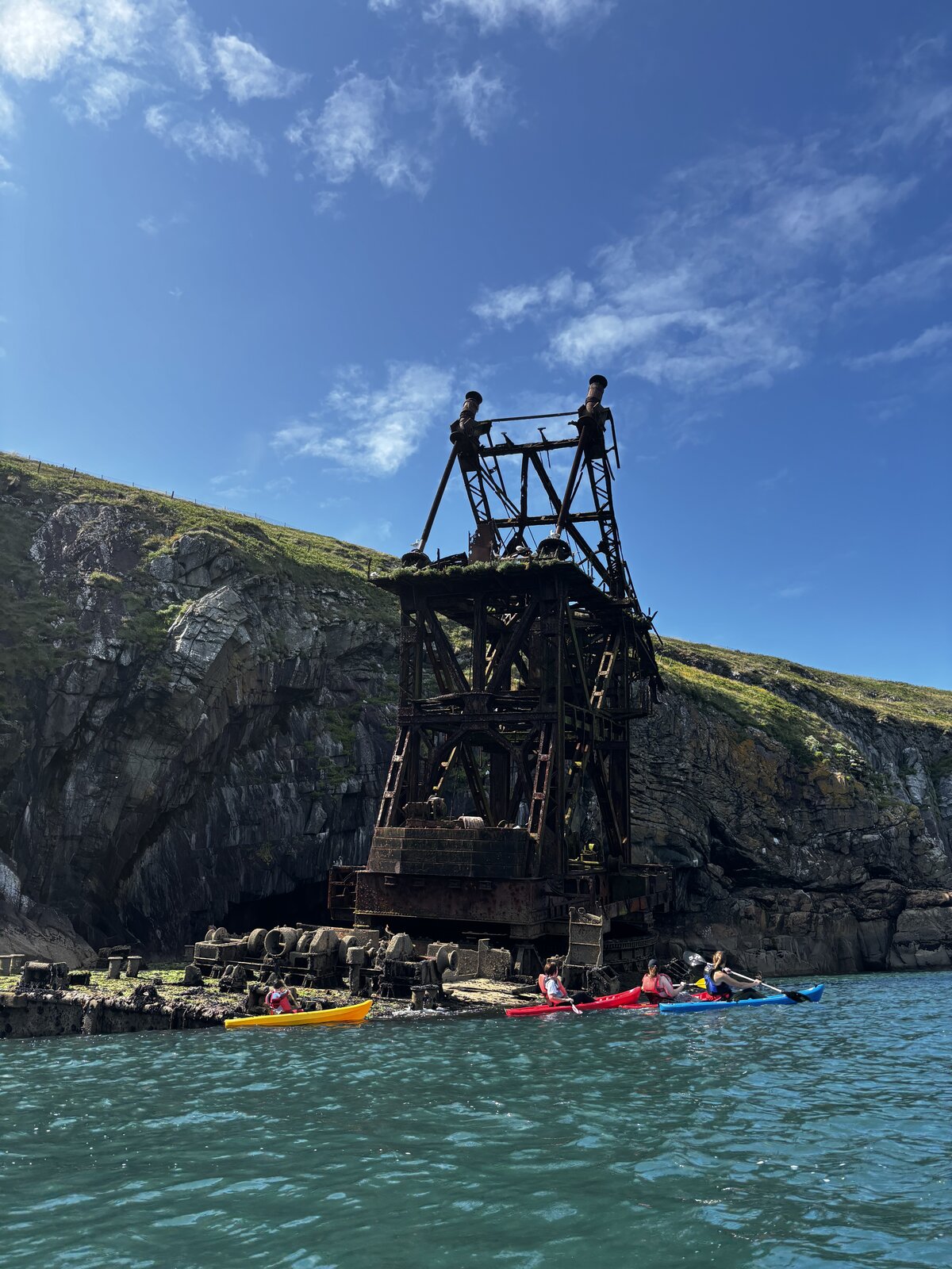 The Samson wreck rising out of the Atlantic